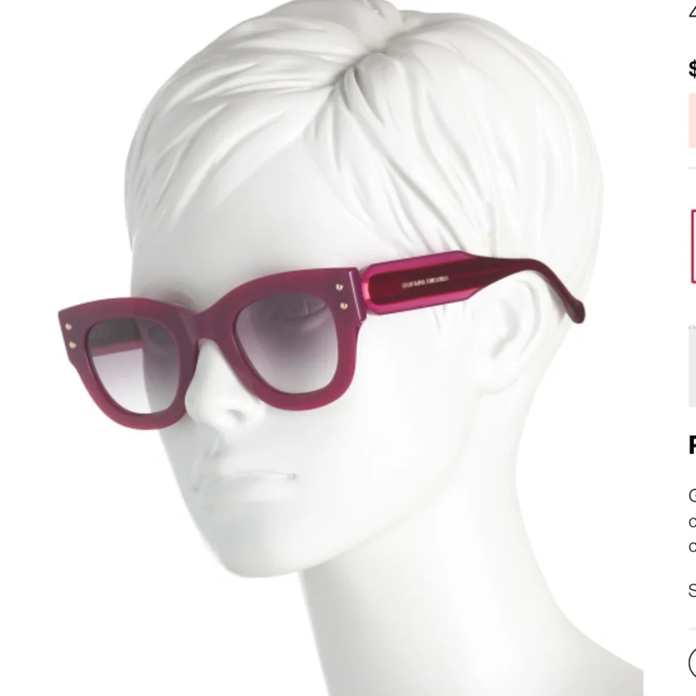 NWT CAROLINA HERRERA Square Sunglasses